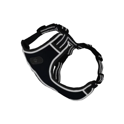 Шлея анатомічна світловідбивна AnimAll HL-8005-2 для собак, колір темно-синій, M 38-64 см